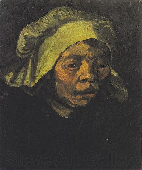 Vincent Van Gogh Head of a Peasant woman with white hood Germany oil painting art